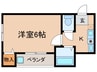リバ－サイド今井 1Kの間取り