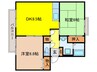 セントラルヴィレッジⅡＢ棟 2DKの間取り