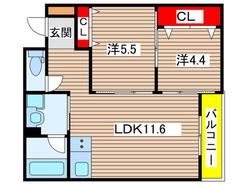 間取図 LATTICE UZUMASA