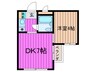 メゾンさやか 1DKの間取り