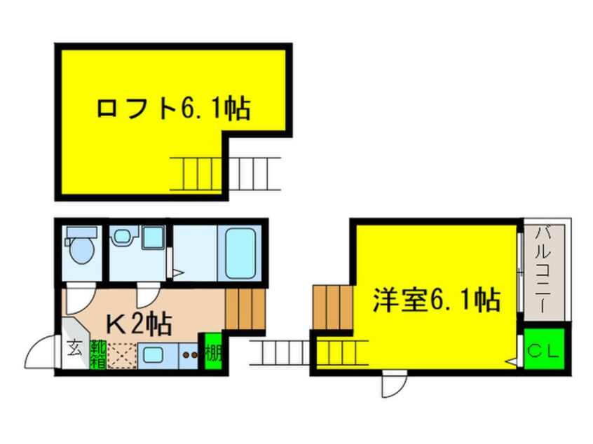 間取図 ｌａ　ｃｌａｒｔｅ