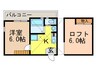 Alpha Stage APMⅡ 1Kの間取り