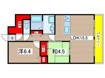 間取図 ブルームⅡ（南側）