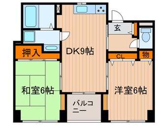 間取図 ファミリ－ハイツ岡町