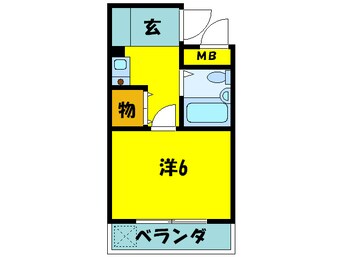 間取図 グリーンハイツ天美