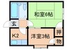 マンションぐっど 2Kの間取り