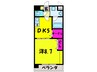 リヴェ－ル鳳(2－5F) 1DKの間取り