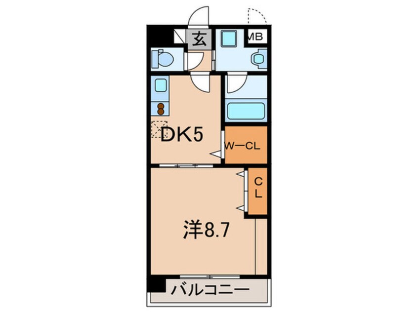 間取図 リヴェ－ル鳳(2－5F)