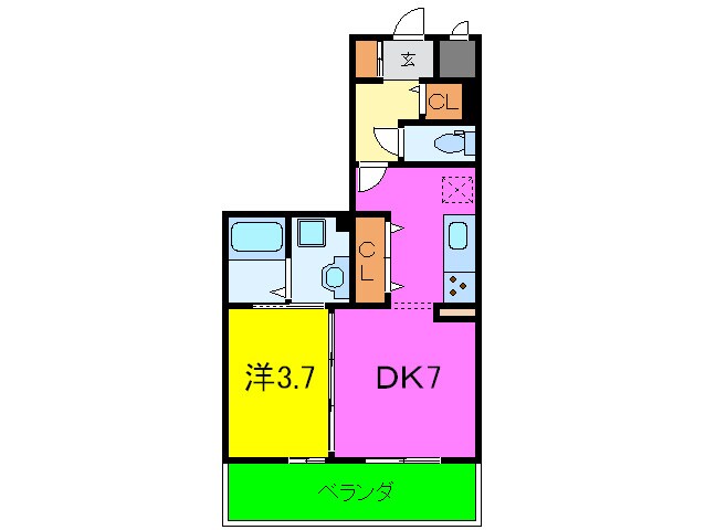 間取り図 ボヌール本山中町