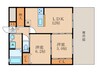 First　Hills　Tahara 2LDKの間取り