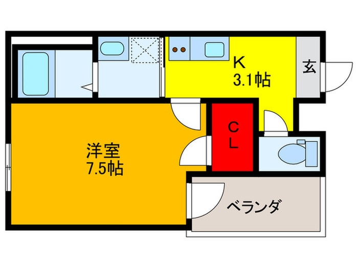 間取り図 フジパレス城北公園通Ⅴ番館
