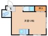 西田辺マンション 1Rの間取り