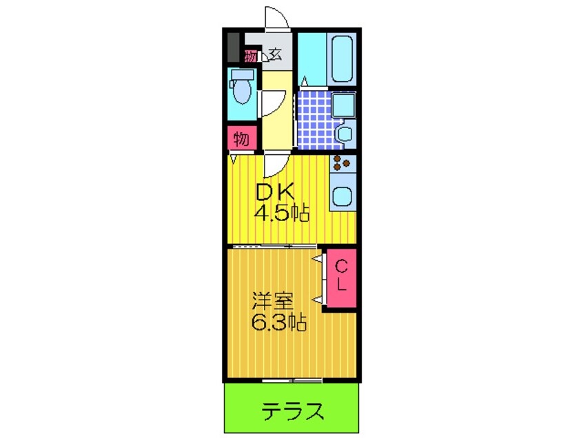 間取図 ヴァロンド－ル中野