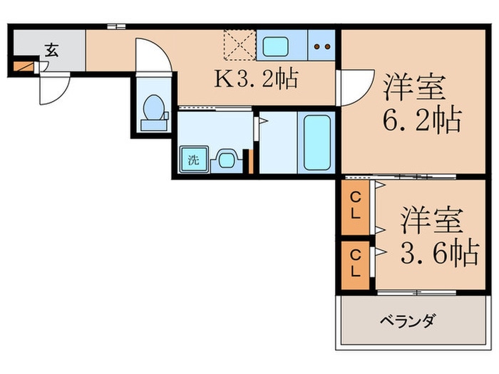 間取り図 GRACIAS COURT山科μ