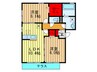 グランドゥール 2LDKの間取り