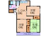 藤井マンション 3LDKの間取り