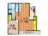 Ｃａｓａ牧野阪 1LDKの間取り