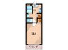 ラフォーレ両度 1Kの間取り