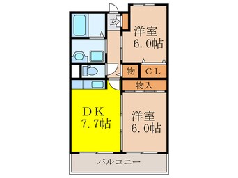 間取図 ラフィネ淀川