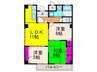 グランドール八光 3LDKの間取り