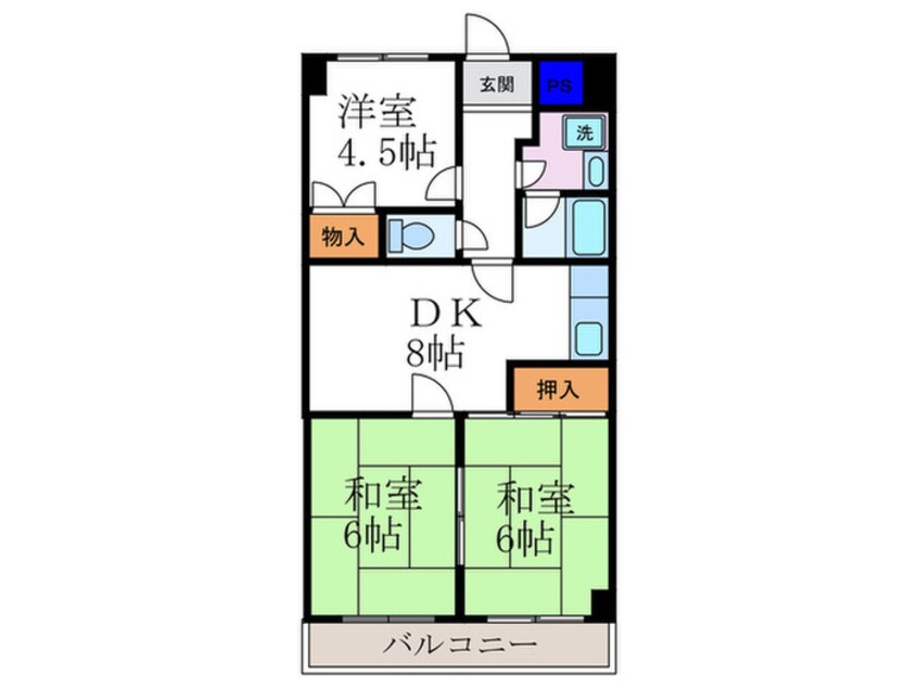 間取図 グランコ－ト長岡