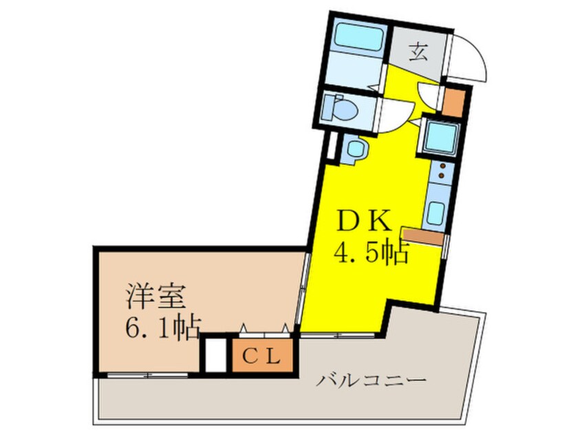 間取図 エステムコート新大阪Ⅲ