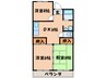 城陽ハイデンス 3DKの間取り