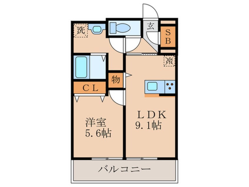 間取図 フロレゾン醍醐