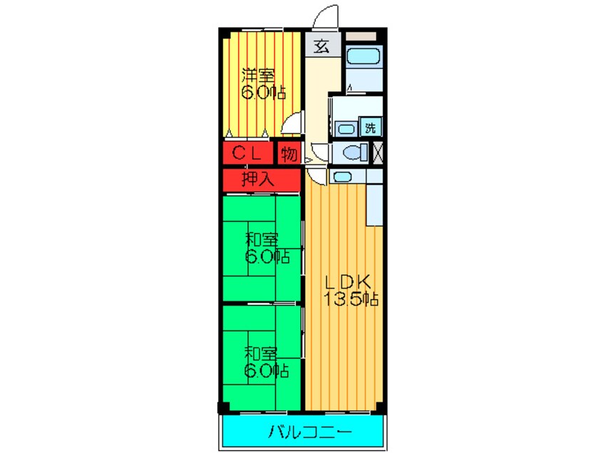 間取図 ハイツ昴２番館