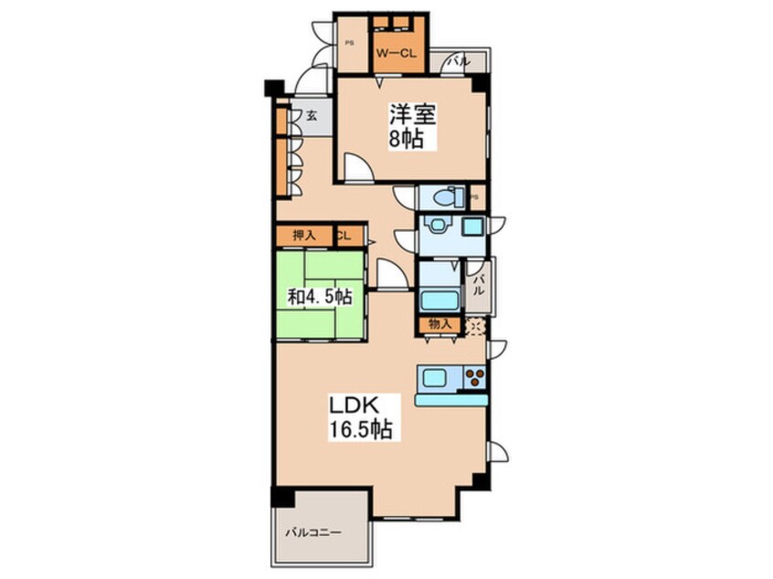 間取図 シャ－メゾン白鷺
