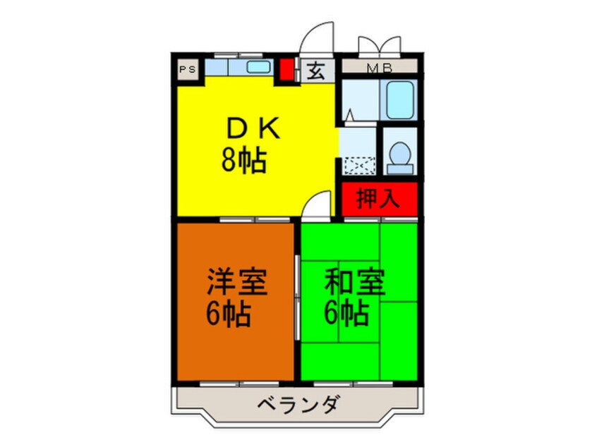 間取図 ロジュマン鶴見