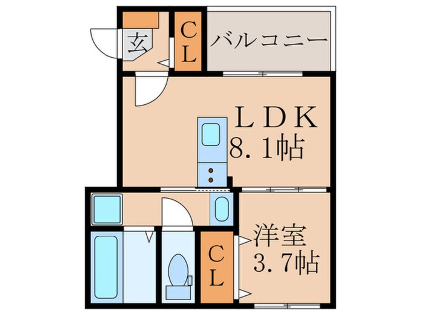 間取図 ハーモニーテラス向島西堤町