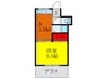 チョコブラック 1Kの間取り