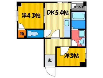 間取図 Ｄｓ　ＬＩＢＲＡ