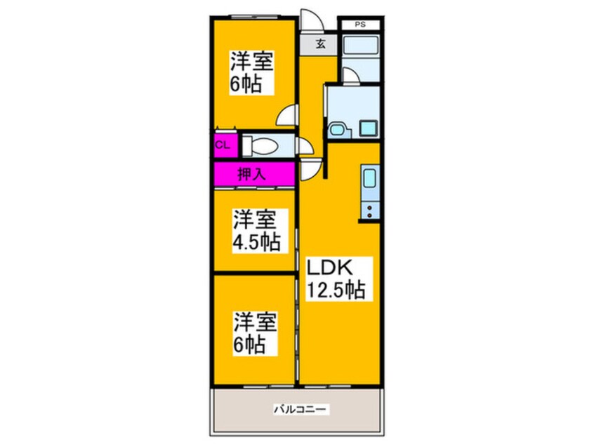 間取図 ギャレ金剛