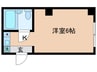 ロイクラトン四条 1Kの間取り