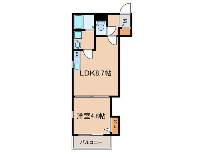 間取図 仮)ベレーザ等持院Ⅰ