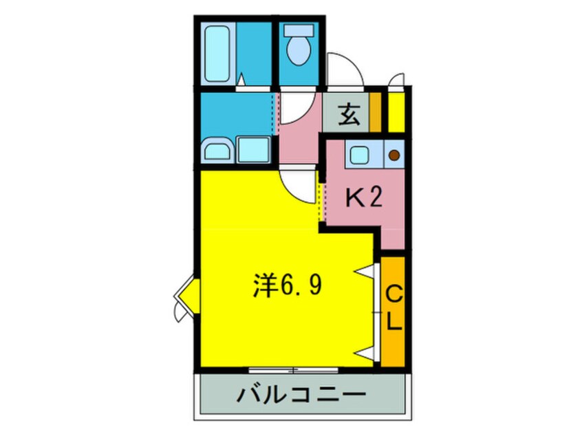 間取図 バ－ンズ巴