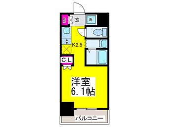 間取図 ＭＡＸＩＶ大阪堺(504)