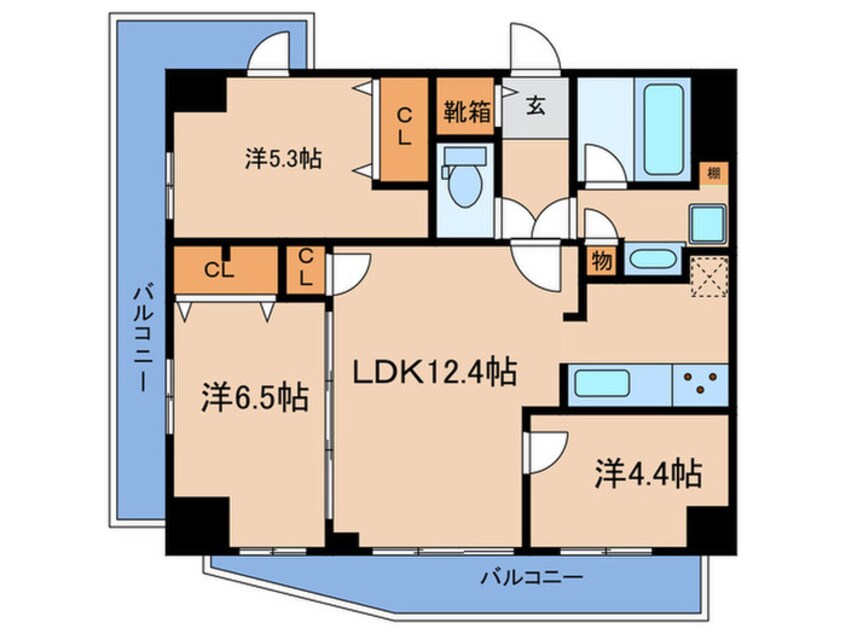 間取図 梅田レジデンスフィオナ(501)