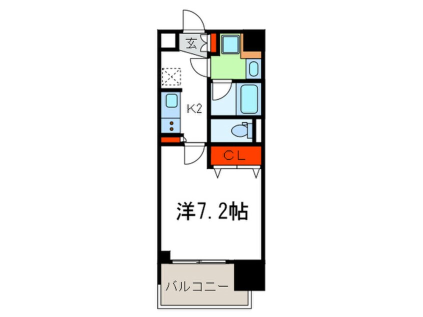 間取図 アーバネックス谷町Ⅱ