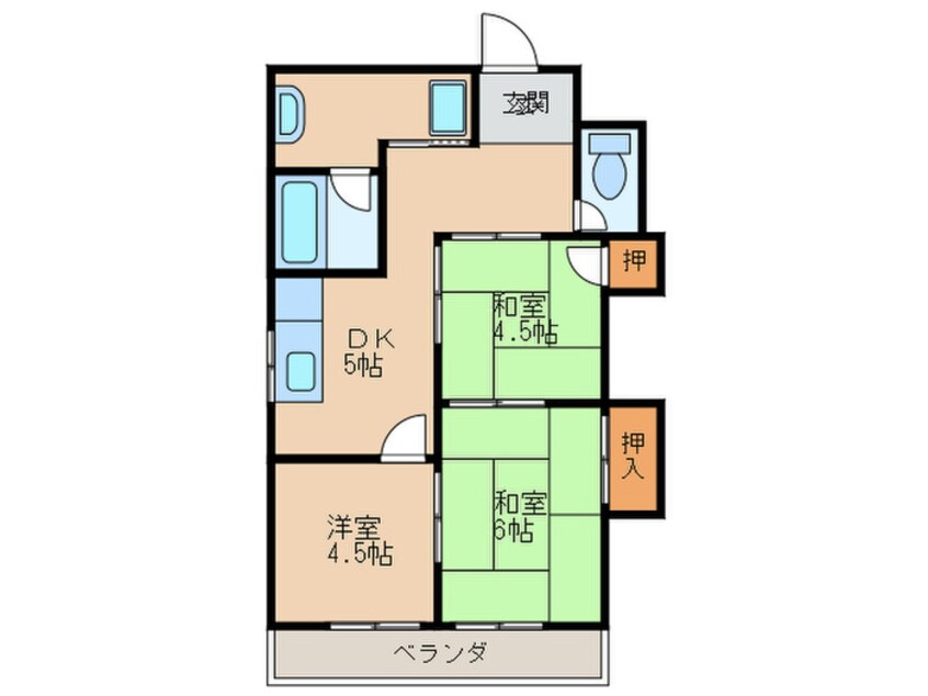 間取図 歓喜ビル