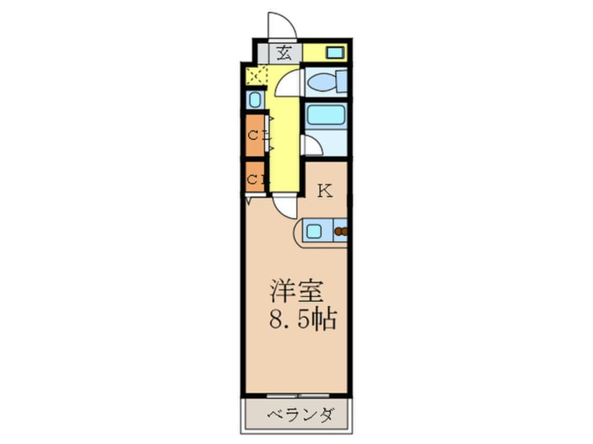 間取図 ステュディオ・パレ