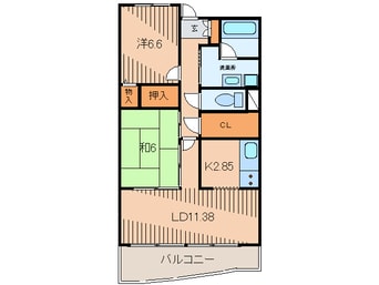間取図 ヴィラ安堂寺Ⅱ