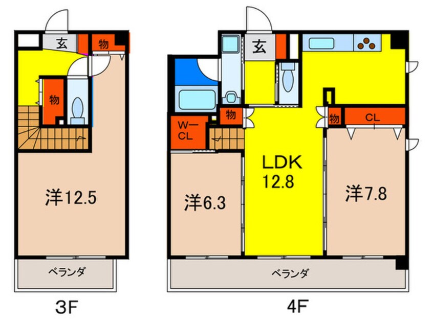 間取図 コモド・プレイス