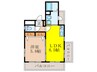 新大阪エルセーヌ五月 1LDKの間取り