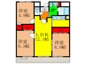マンション・フォルツーナ 3LDKの間取り