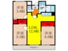 マンション・フォルツーナ 3LDKの間取り