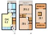 大谷町テラスハウス 3DKの間取り