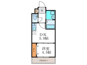 間取図 ベラジオ京都円町（407）